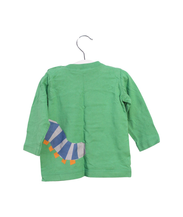 A Green Long Sleeve Tops from Boden in size 6-12M for boy. (Back View)