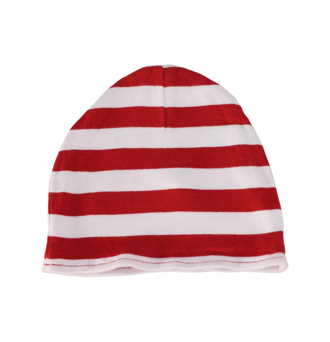 A Red Beanies from Boden in size 6-12M for neutral. (Back View)