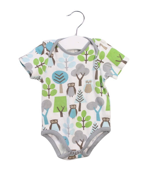 A White Short Sleeve Bodysuits from Dwell Studio in size 3-6M for boy. (Front View)