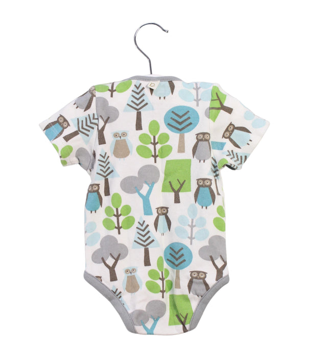 A White Short Sleeve Bodysuits from Dwell Studio in size 3-6M for boy. (Back View)