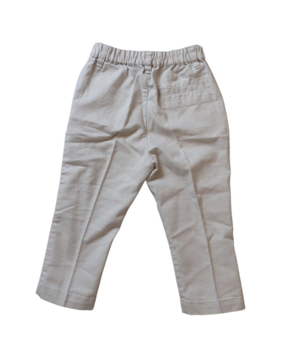 A Grey Casual Pants from Kingkow in size 12-18M for boy. (Back View)