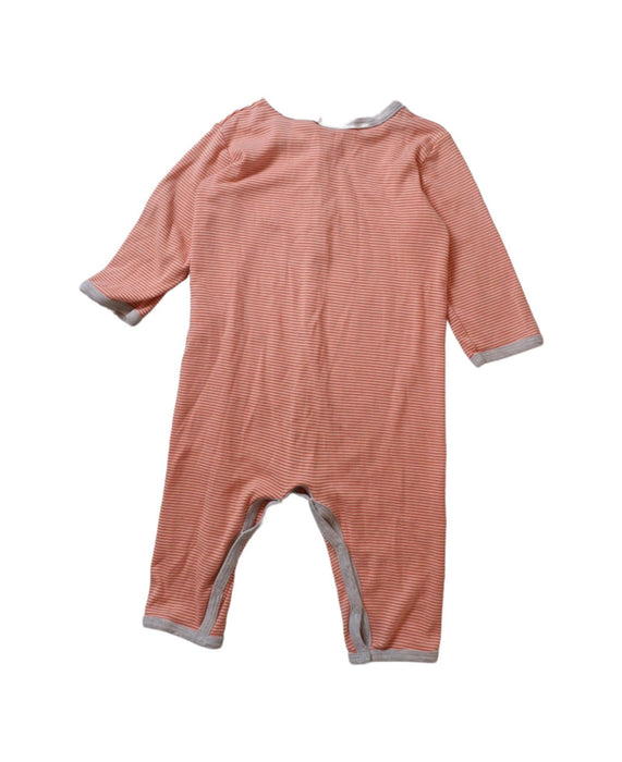 A Orange Long Sleeve Jumpsuits from Petit Bateau in size 6-12M for boy. (Back View)