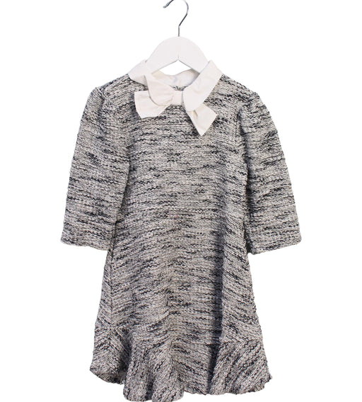 A Black Long Sleeve Dresses from Janie & Jack in size 6T for girl. (Front View)