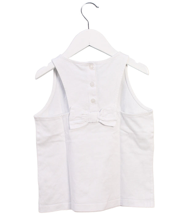 A White Sleeveless Tops from Janie & Jack in size 5T for boy. (Back View)