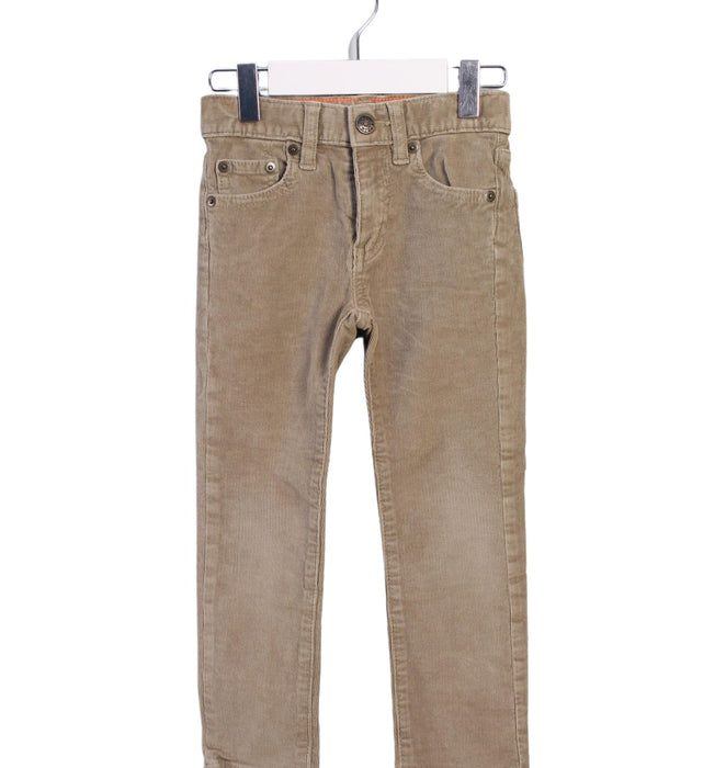 A Brown Casual Pants from Crewcuts in size 4T for boy. (Front View)