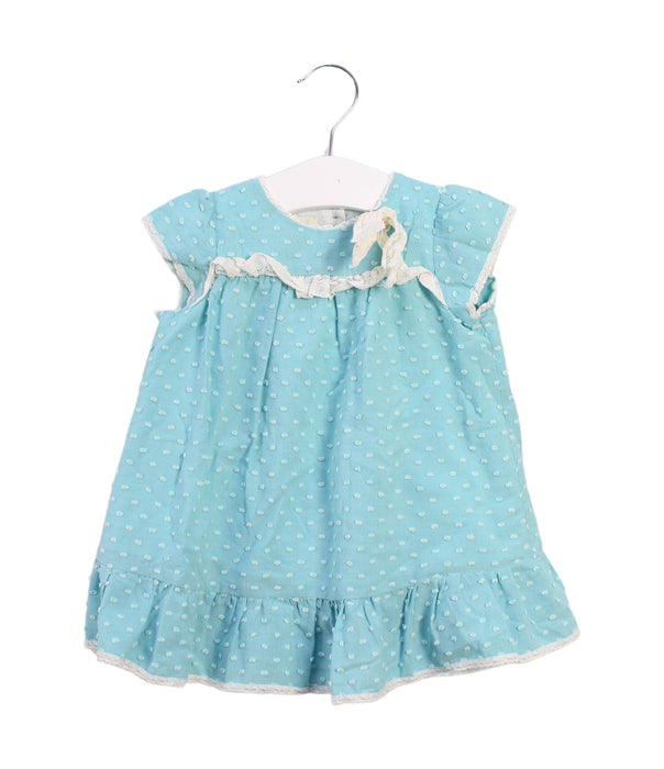 A Blue Dress Sets from Nanos in size 6-12M for girl. (Front View)