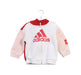 A Red Pants Sets from Adidas in size 6-12M for neutral. (Front View)