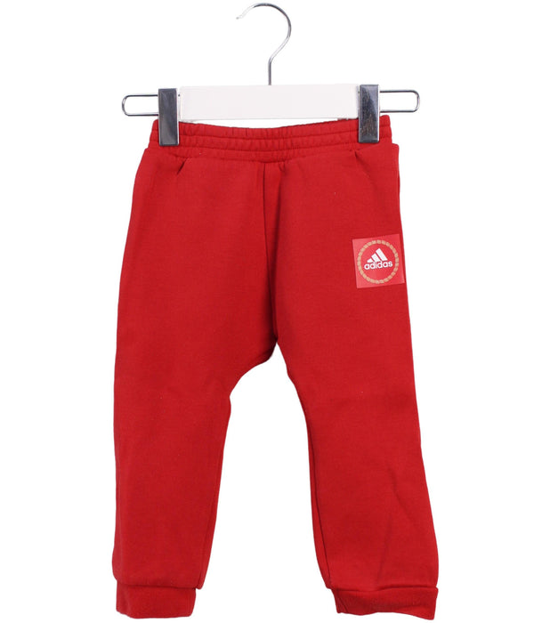 A Red Pants Sets from Adidas in size 6-12M for neutral. (Back View)