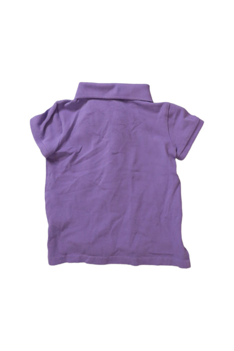 A Purple Short Sleeve Polos from Polo Ralph Lauren in size 3T for girl. (Back View)
