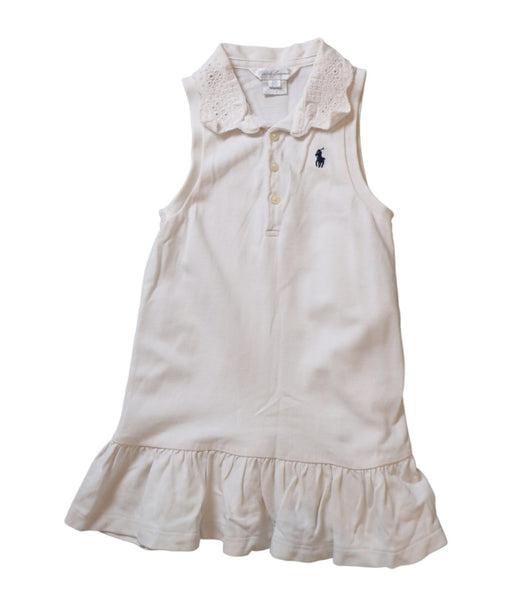 A White Sleeveless Dresses from Ralph Lauren in size 18-24M for girl. (Front View)