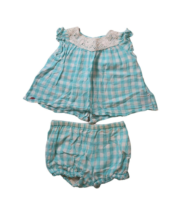 A Blue Shorts Sets from Ralph Lauren in size 3-6M for girl. (Front View)