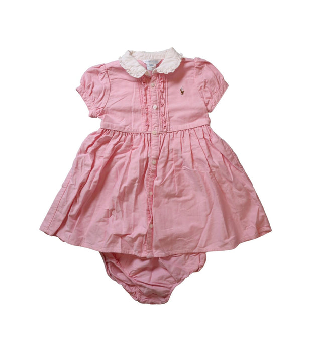 A Pink Dress Sets from Ralph Lauren in size 18-24M for girl. (Front View)