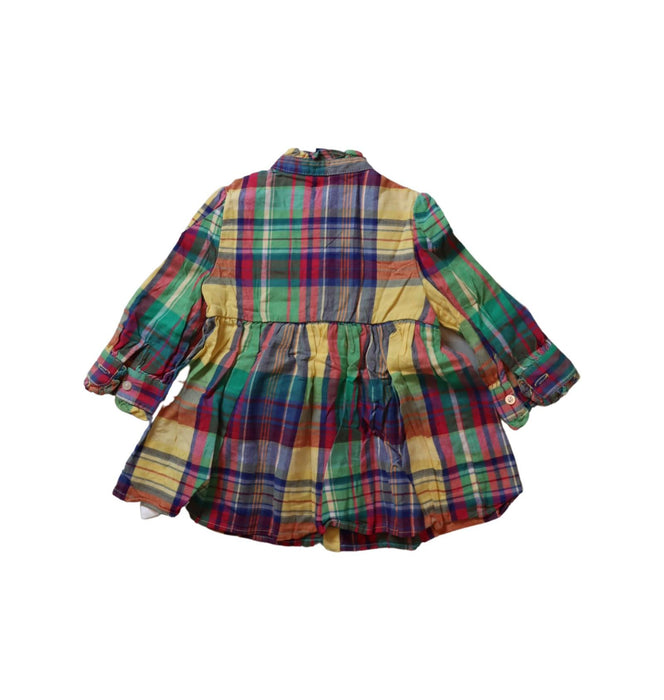 A Multicolour Long Sleeve Dresses from Ralph Lauren in size 6-12M for girl. (Back View)