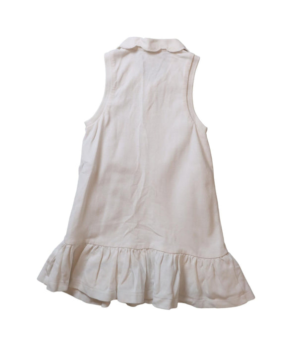 A White Sleeveless Dresses from Ralph Lauren in size 18-24M for girl. (Back View)