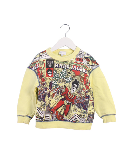 A Yellow Crewneck Sweatshirts from Little Marc Jacobs in size 4T for boy. (Front View)