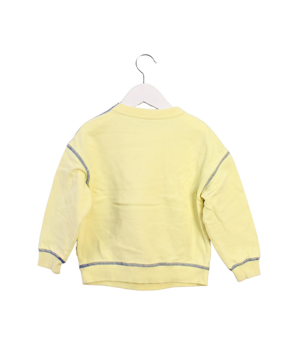 A Yellow Crewneck Sweatshirts from Little Marc Jacobs in size 4T for boy. (Back View)