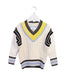 A White Knit Sweaters from Burberry in size 4T for girl. (Front View)