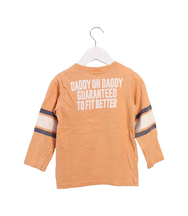 A Orange Long Sleeve Tops from Daddy Oh Daddy in size 2T for boy. (Back View)