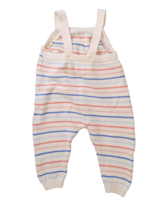 A Multicolour Long Overalls from Seed in size 3-6M for girl. (Back View)