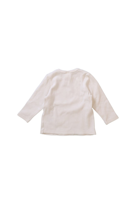 A White Long Sleeve Tops from Seed in size 6-12M for girl. (Back View)