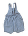 A Blue Overall Shorts from Seed in size 3-6M for girl. (Back View)