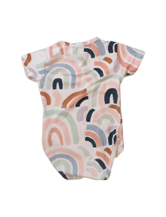 A Multicolour Short Sleeve Bodysuits from Snuggle Hunny in size 6-12M for girl. (Back View)