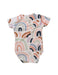 A Multicolour Short Sleeve Bodysuits from Snuggle Hunny in size 6-12M for girl. (Back View)