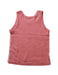 A Red Sleeveless Tops from Petit Bateau in size 2T for girl. (Back View)