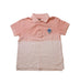 A Pink Short Sleeve Polos from Velveteen in size 6T for boy. (Front View)