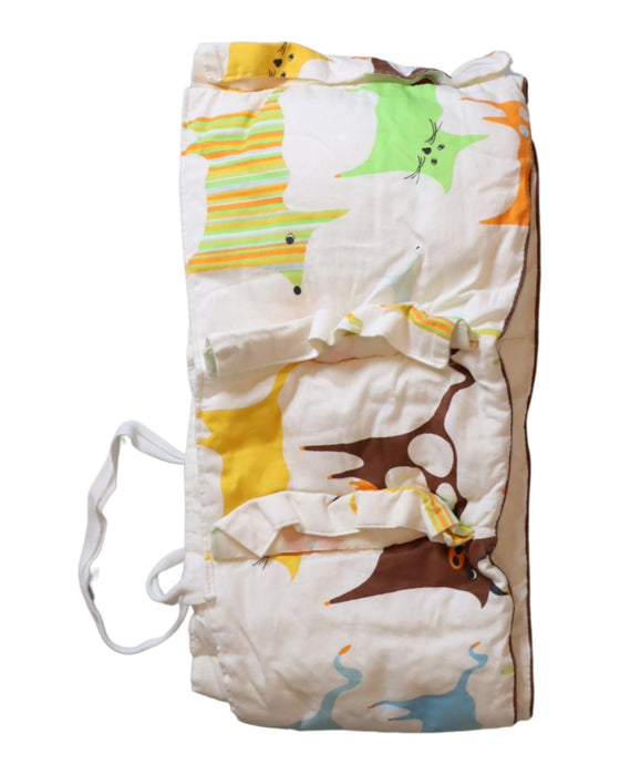 A White Crib Bumpers from Stokke in size O/S for neutral. (Back View)