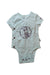 A Blue Short Sleeve Bodysuits from Kaloo in size 3-6M for boy. (Front View)