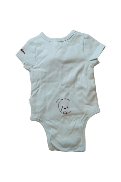 A Blue Short Sleeve Bodysuits from Kaloo in size 3-6M for boy. (Back View)