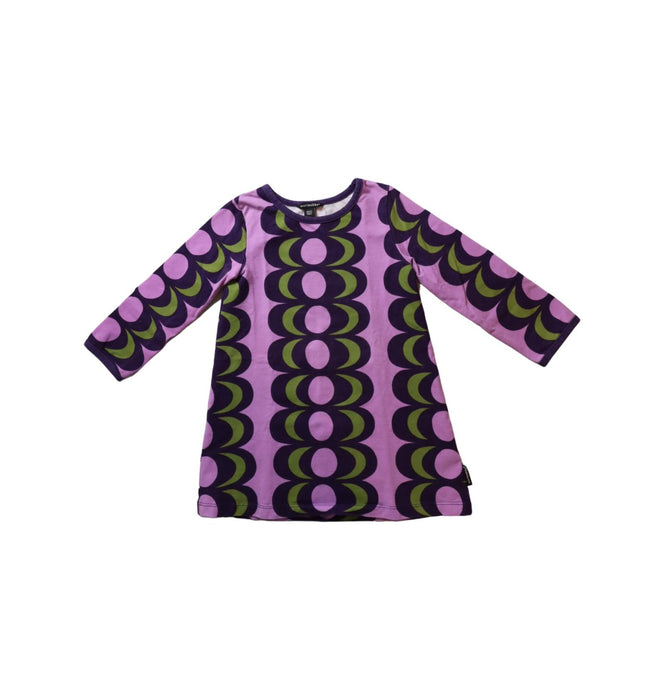 A Purple Long Sleeve Dresses from Marimekko in size 3T for girl. (Front View)