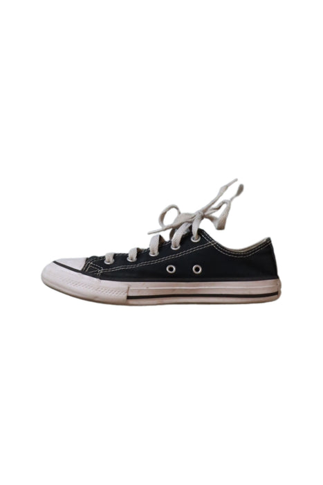 A Black Sneakers from Converse in size 7Y for girl. (Back View)