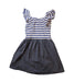 A Blue Sleeveless Dresses from Crewcuts in size 7Y for girl. (Front View)