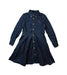 A Navy Long Sleeve Dresses from Polo Ralph Lauren in size 6T for girl. (Front View)