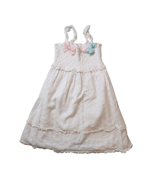 A White Sleeveless Dresses from Nicholas & Bears in size 6T for girl. (Front View)