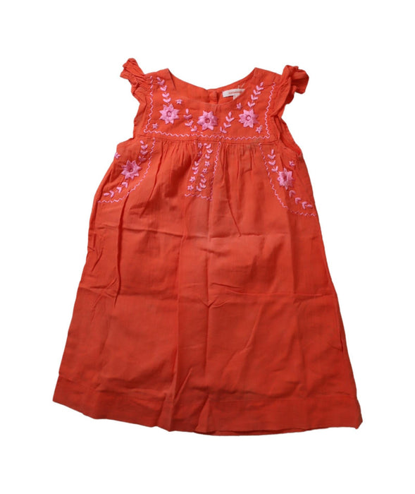 A Orange Sleeveless Dresses from Kidsagogo in size 4T for girl. (Front View)