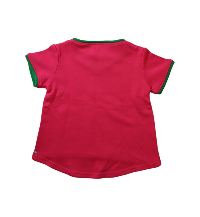 A Pink Short Sleeve T Shirts from Opening Ceremony x A For Apple  in size 4T for girl. (Back View)