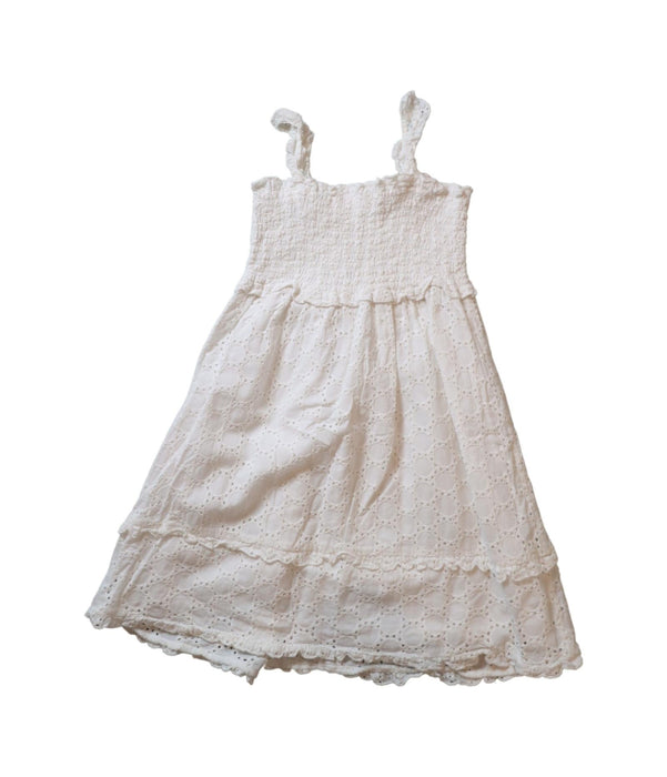 A White Sleeveless Dresses from Nicholas & Bears in size 6T for girl. (Back View)