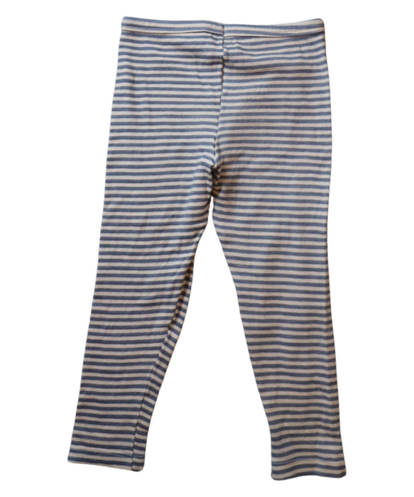 A White Leggings from Petit Bateau in size 5T for girl. (Back View)