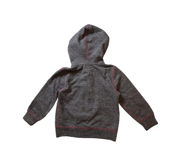 A Grey Lightweight Jackets from Roots in size 3T for girl. (Back View)