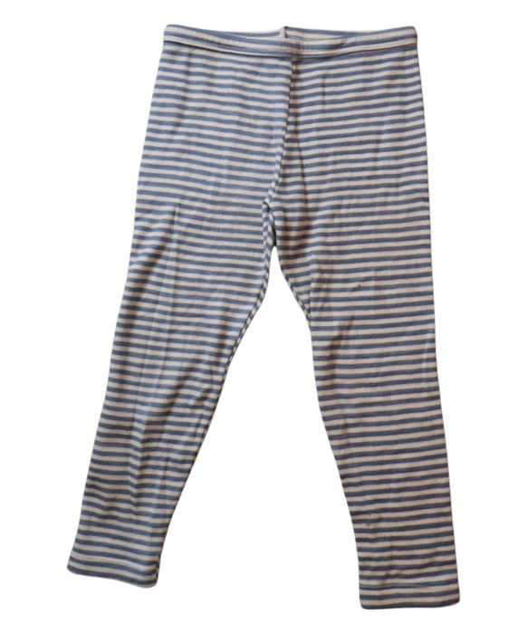 A White Leggings from Petit Bateau in size 5T for girl. (Front View)