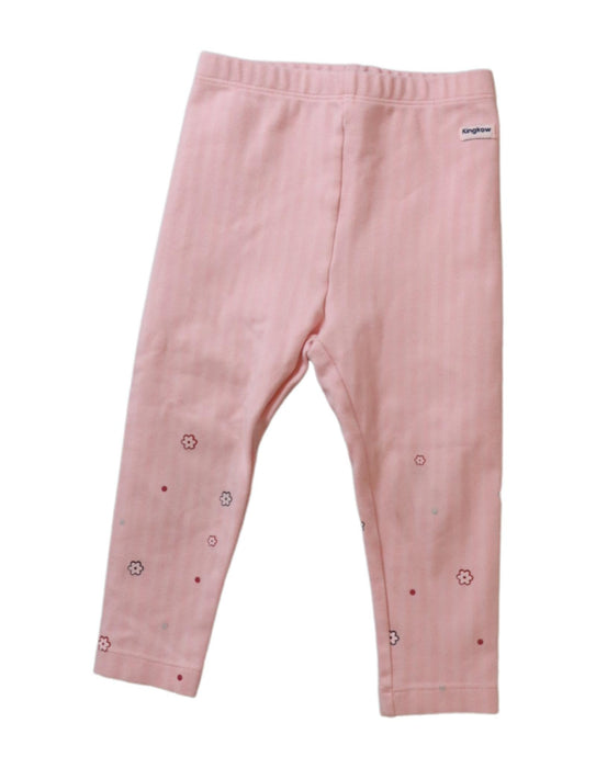 A Pink Casual Pants from Kingkow in size 12-18M for girl. (Front View)