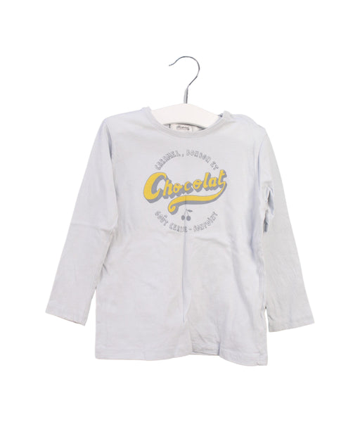 A White Long Sleeve Tops from Bonpoint in size 3T for boy. (Front View)