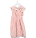 A Pink Sleeveless Dresses from Velveteen in size 5T for girl. (Back View)