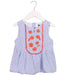 A Blue Sleeveless Tops from Janie & Jack in size 5T for girl. (Front View)