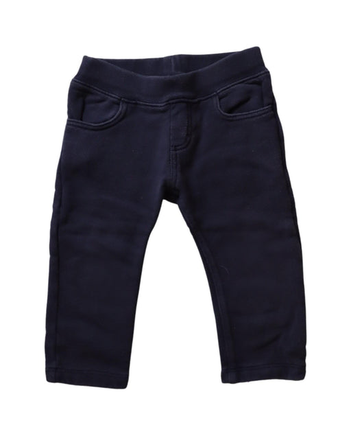 A Navy Sweatpants from Petit Bateau in size 6-12M for boy. (Front View)