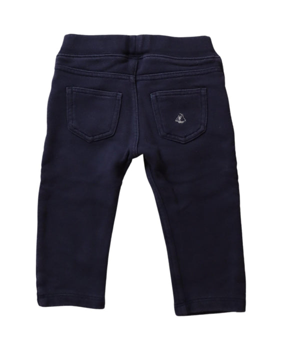 A Navy Sweatpants from Petit Bateau in size 6-12M for boy. (Back View)