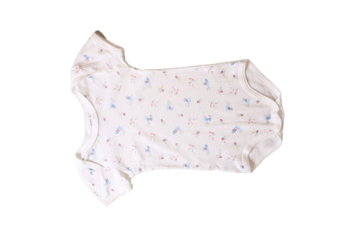 A White Short Sleeve Bodysuits from Petit Bateau in size 12-18M for neutral. (Front View)